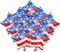 12 Pcs 4th of July Balloons American Flag Star Balloons Red White and Blue Foil Balloon Patriotic Balloon for Independence Day Party Decorations